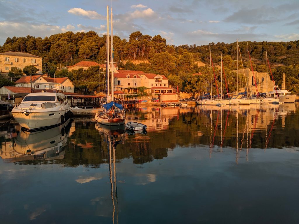 Sea Rose on the dock in Polace on Otok Mljet, Croatia - Mljet National Park